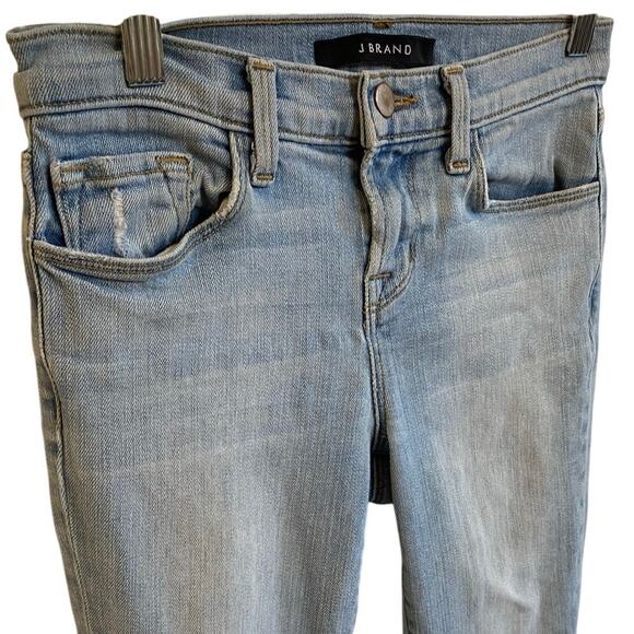 J Brand Capri Beach Line Jeans Light Blue - 24 Excellent - Cropped Fit - Picture 12 of 16